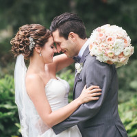 Lush Florals, Niagara wedding florist, Peach and blush wedding