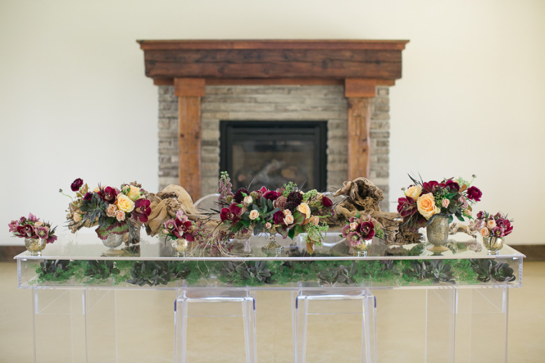 Lush Florals, Cave Springs Vineyards, Niagara wedding Florist, marsala wedding