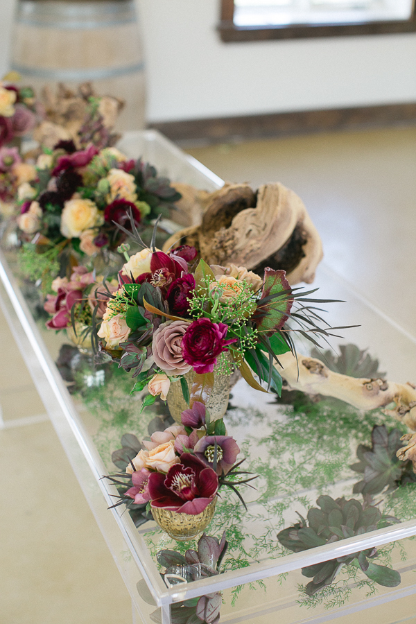 Lush Florals, Cave Springs Vineyards, Niagara wedding Florist, marsala wedding